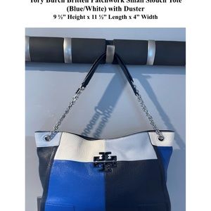 Tory Burch blue satchel